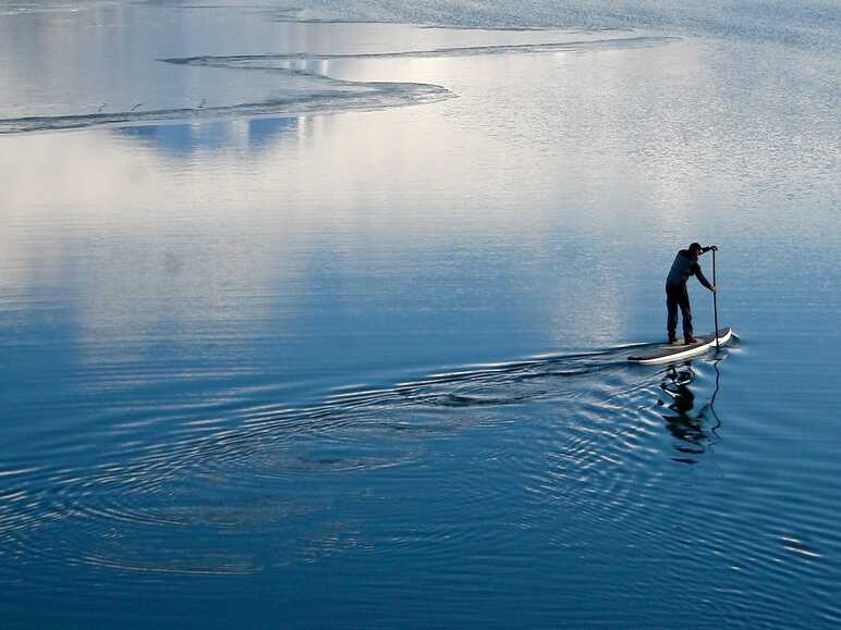 Stand Up Paddle sur le lac du Bourget