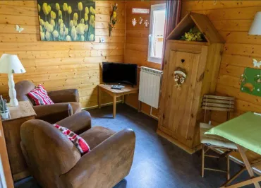 Espace vie du chalet hôtelier