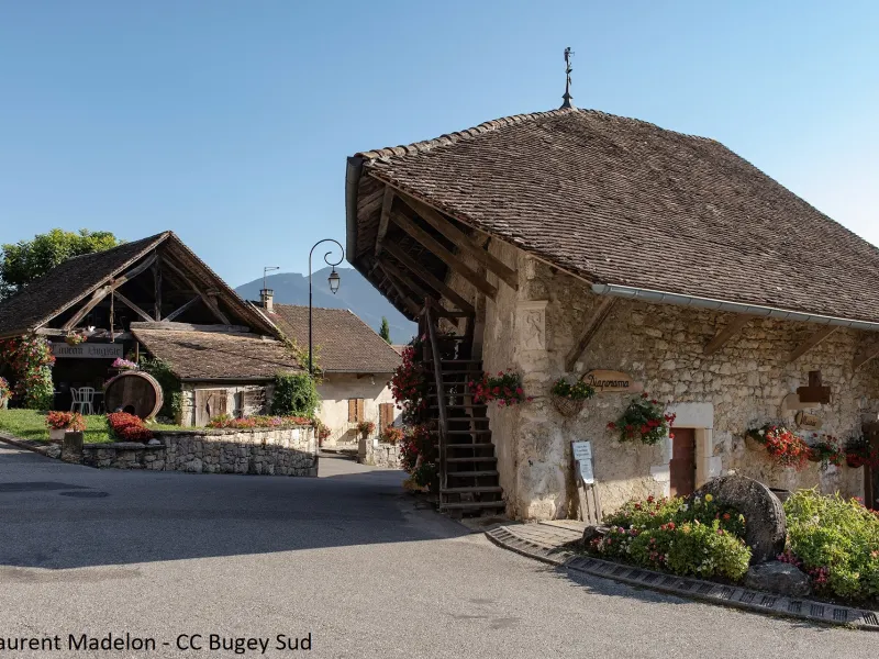 Caveau Bugiste dans le village vigneron de Vongnes