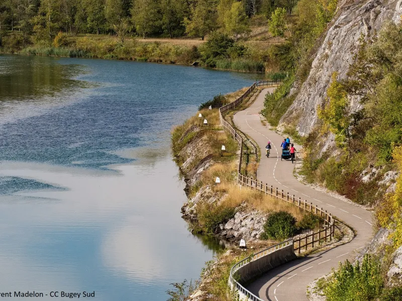 ViaRhôna entre Chanaz et Belley