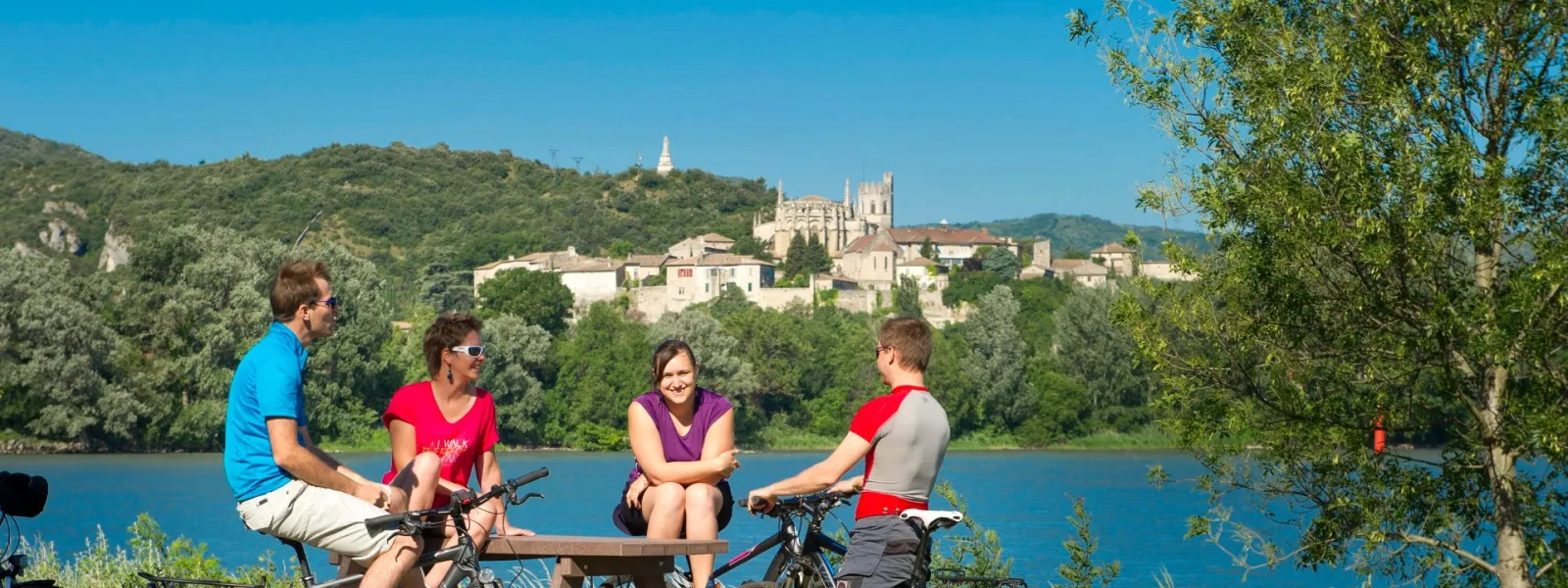 Le Rhône à Viviers en Ardèche