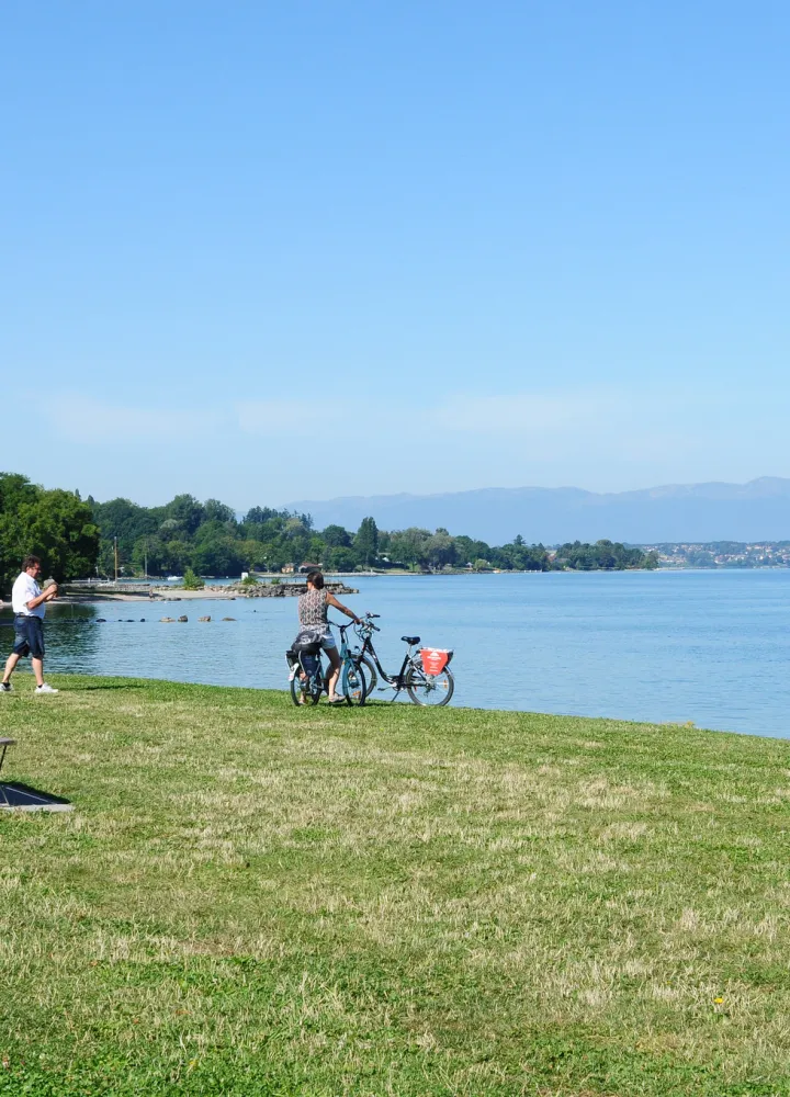 Balade à VAE sur les bords du Léman vers Thonon-les-Bains