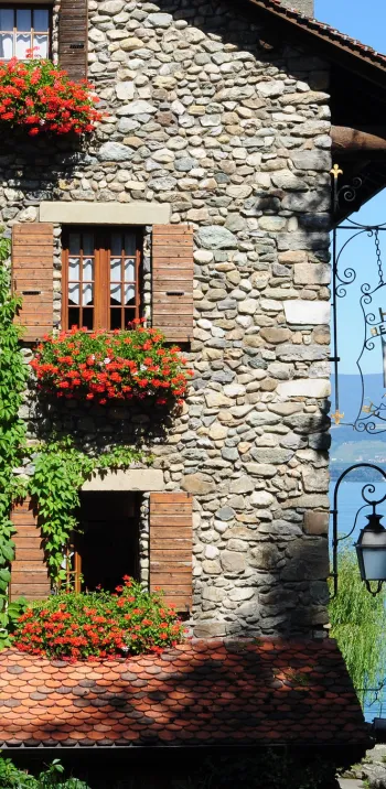 Le village d'Yvoire sur les rives du Léman