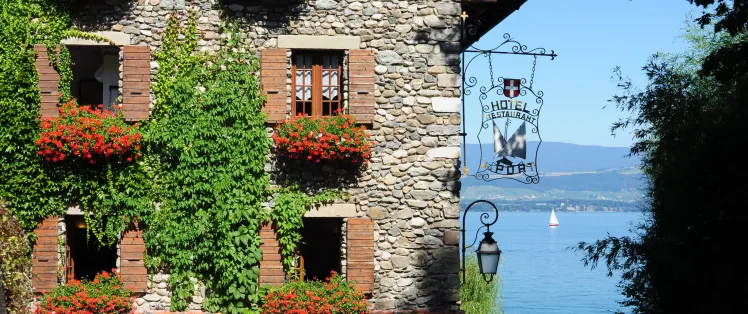 Le village d'Yvoire sur les rives du Léman