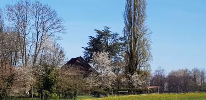 Vue du gite à votre arrivée