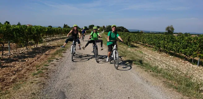 VELOEnologie en Côtes du Rhône à Saint-Montan