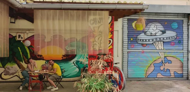 Le Flâneur Guesthouse - Cour