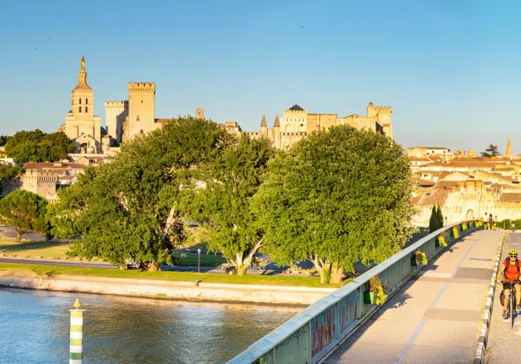 Cyclistes à Avignon
