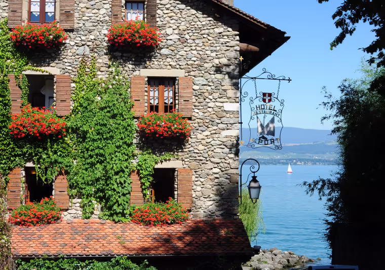 Le village d'Yvoire sur les rives du Léman