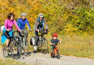 ViaRhôna dans le Nord de l'Ardèche en famille