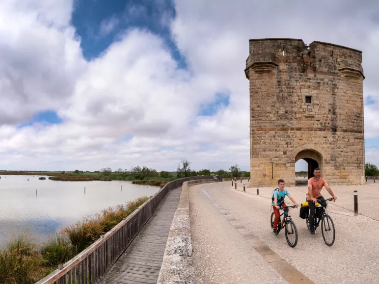 Cyclistes visitant Orange 